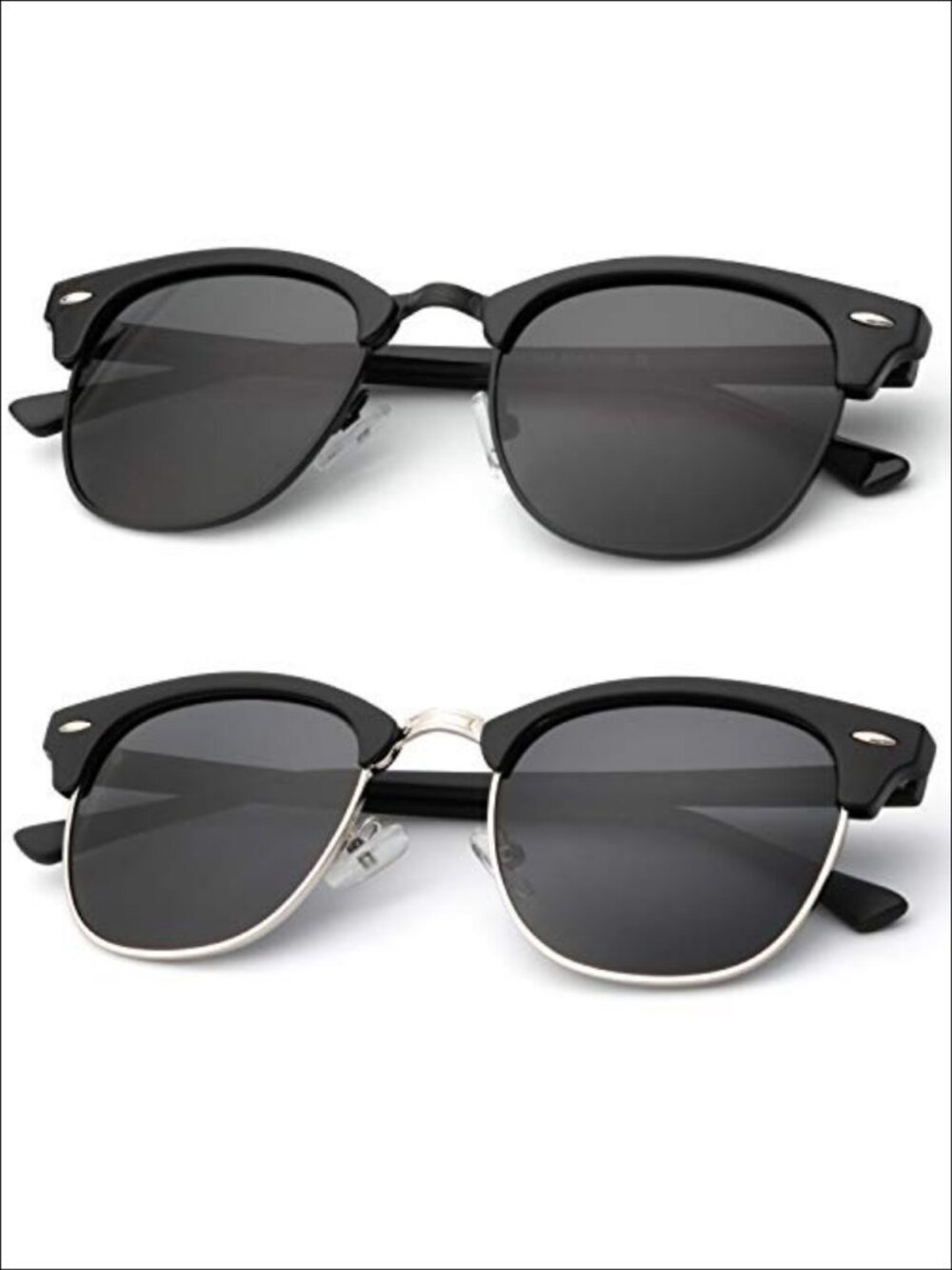 Polarized Sunglasses Semi-Rimless Frame UV Blocking Driving